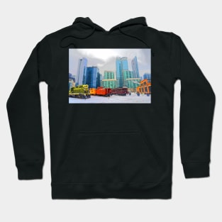 Trains in Roundhouse Park, Toronto Hoodie